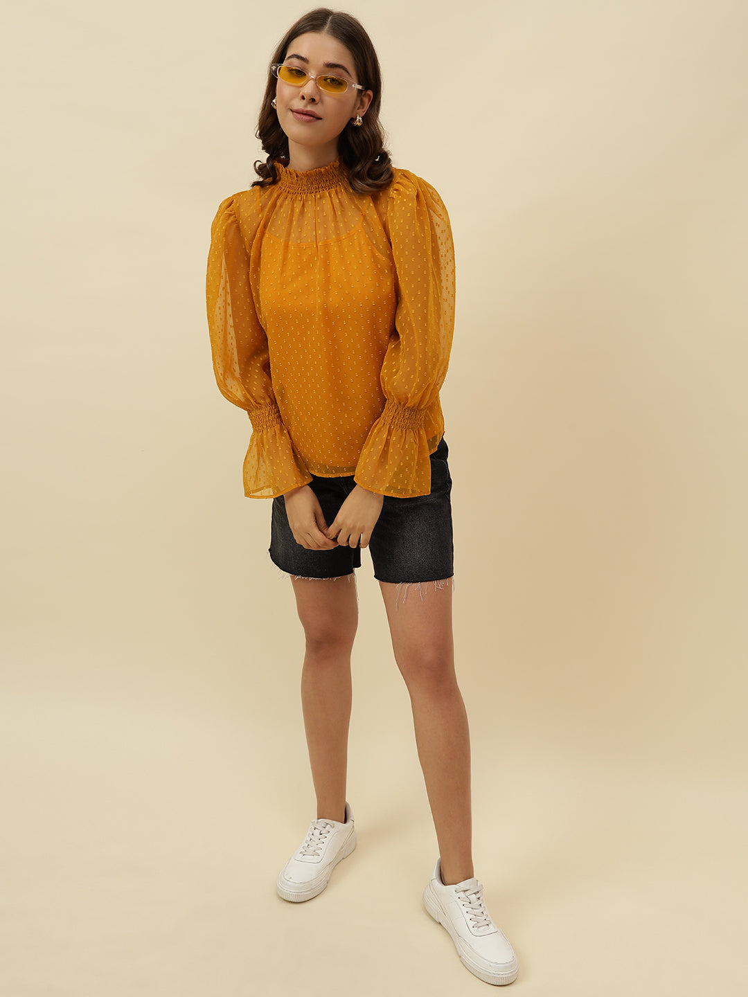 Beatnik Tangerine A-line  Womens Top Beatnik India