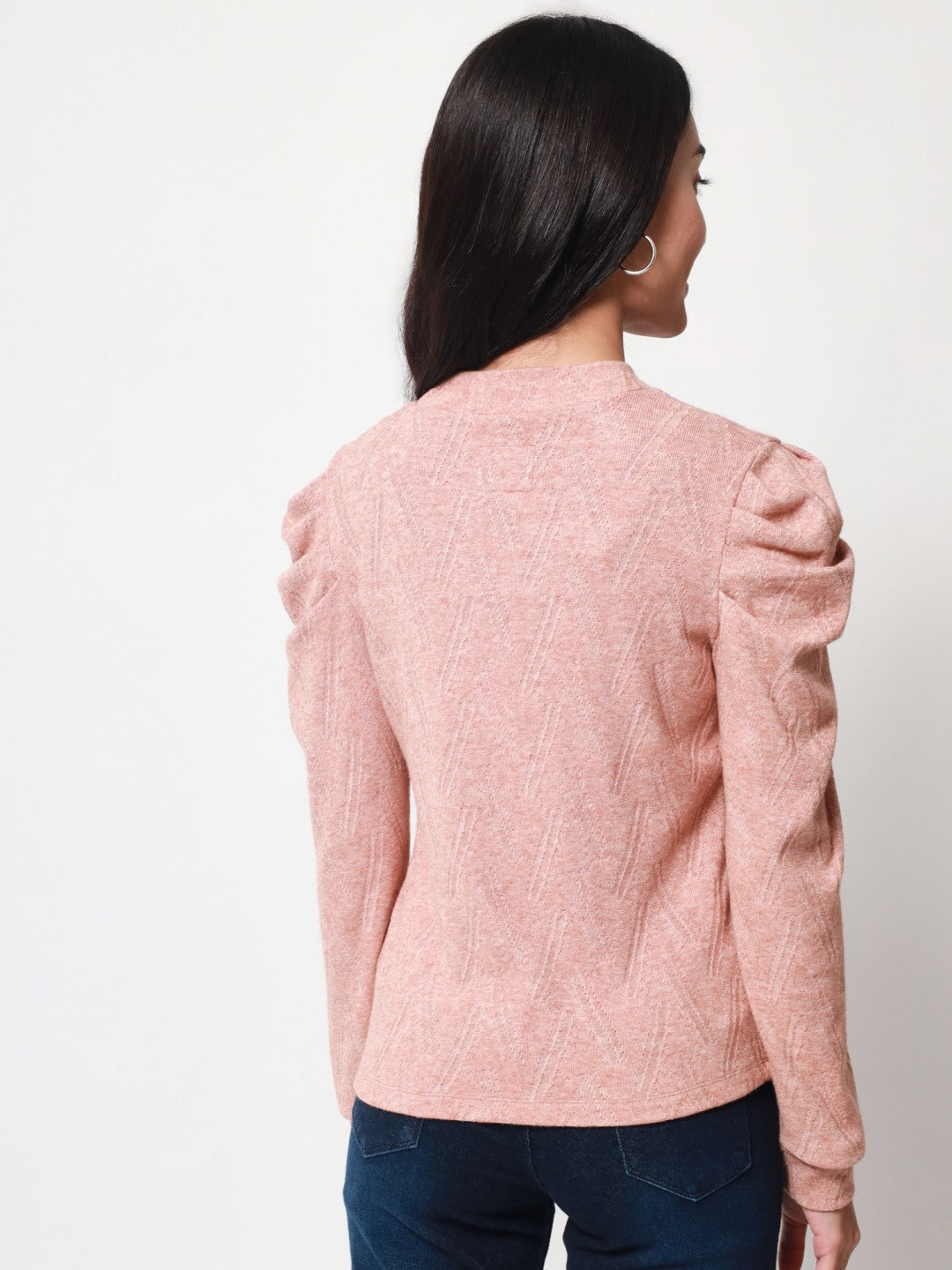 Beatnik Peach Puff Blouson  Womens Top Beatnik India