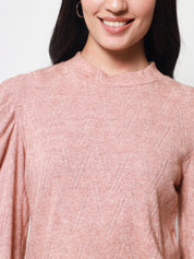 Beatnik Peach Puff Blouson  Womens Top Beatnik India