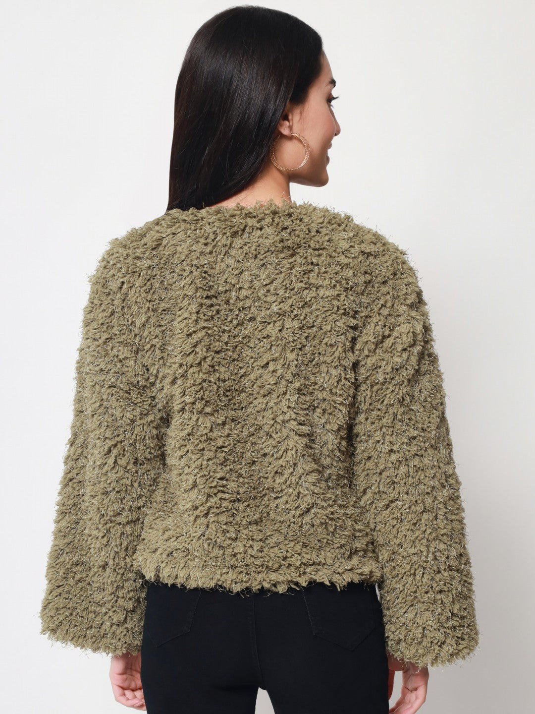 Beatnik Olive Green Wrap  Womens Top Beatnik India