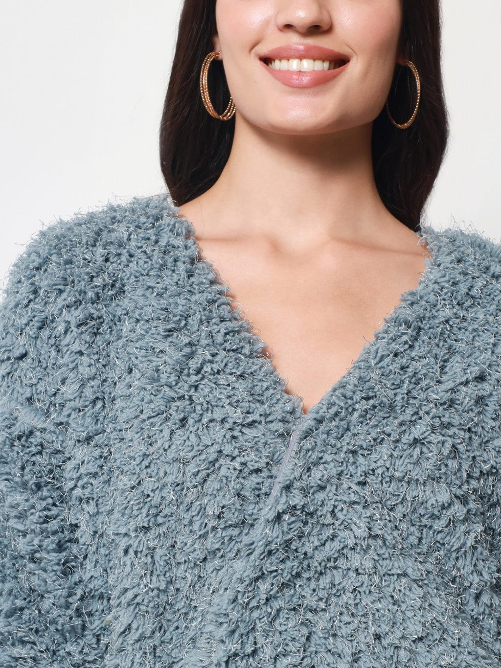 Beatnik Sky Blue Wrap  Womens Top Beatnik India