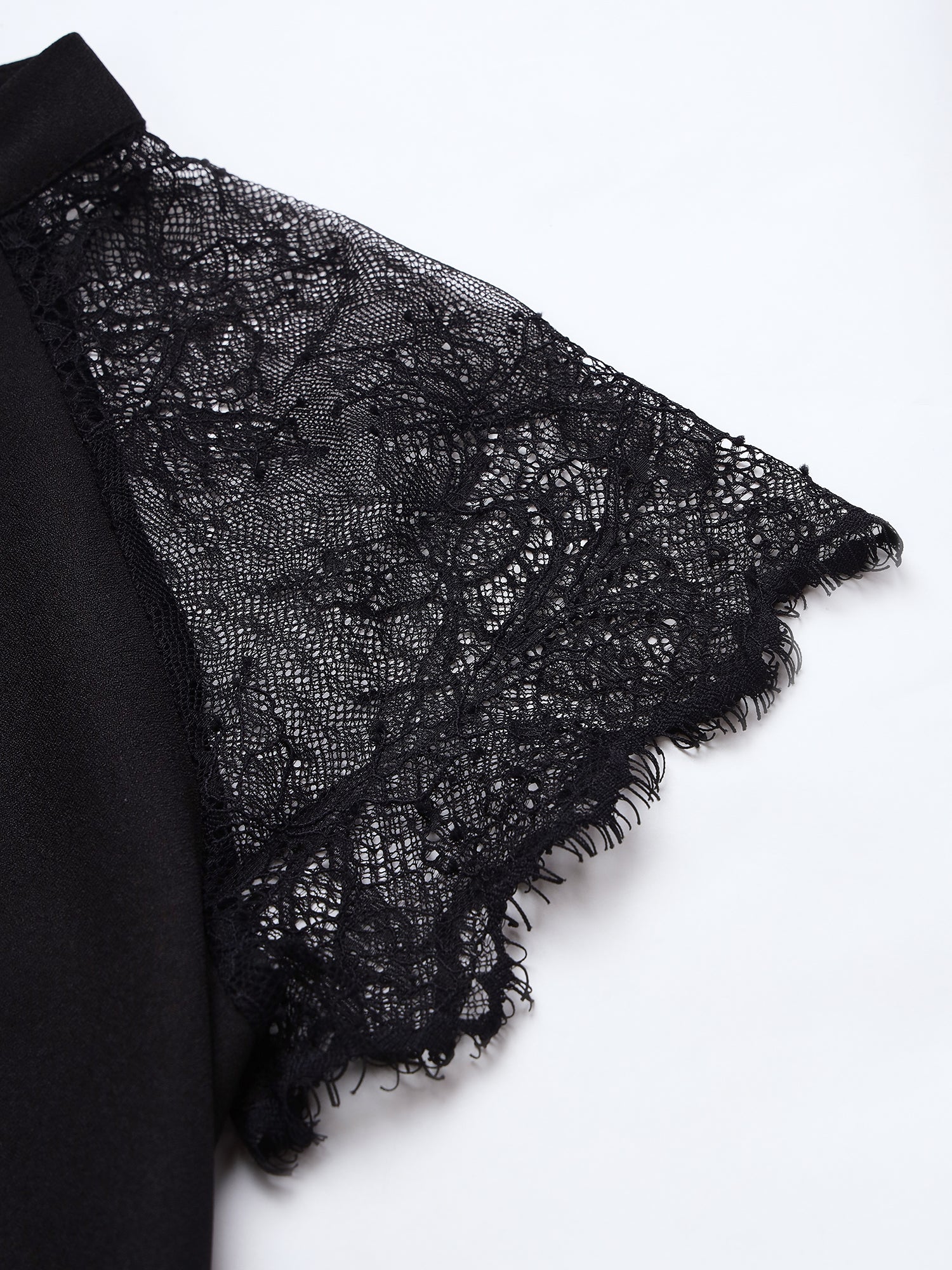 Beatnik Black Peasant  Womens Top Beatnik India