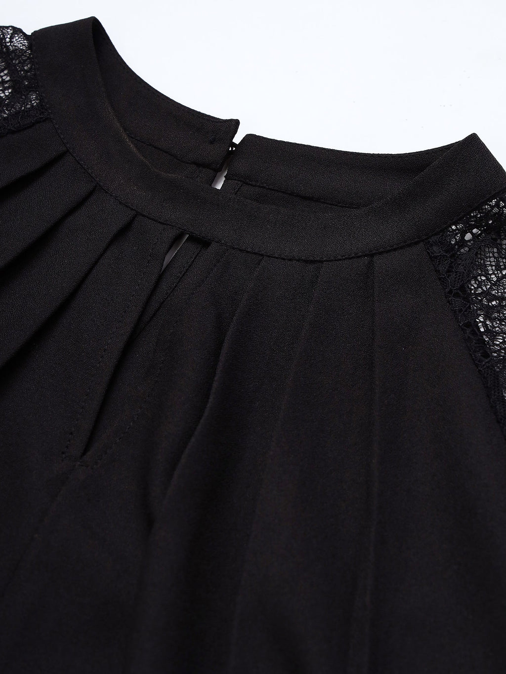 Beatnik Black Peasant  Womens Top Beatnik India