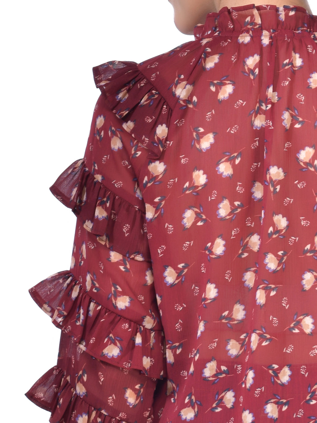 Beatnik Printed Casual Wear Full Sleeve A-line Tops Top Beatnik India