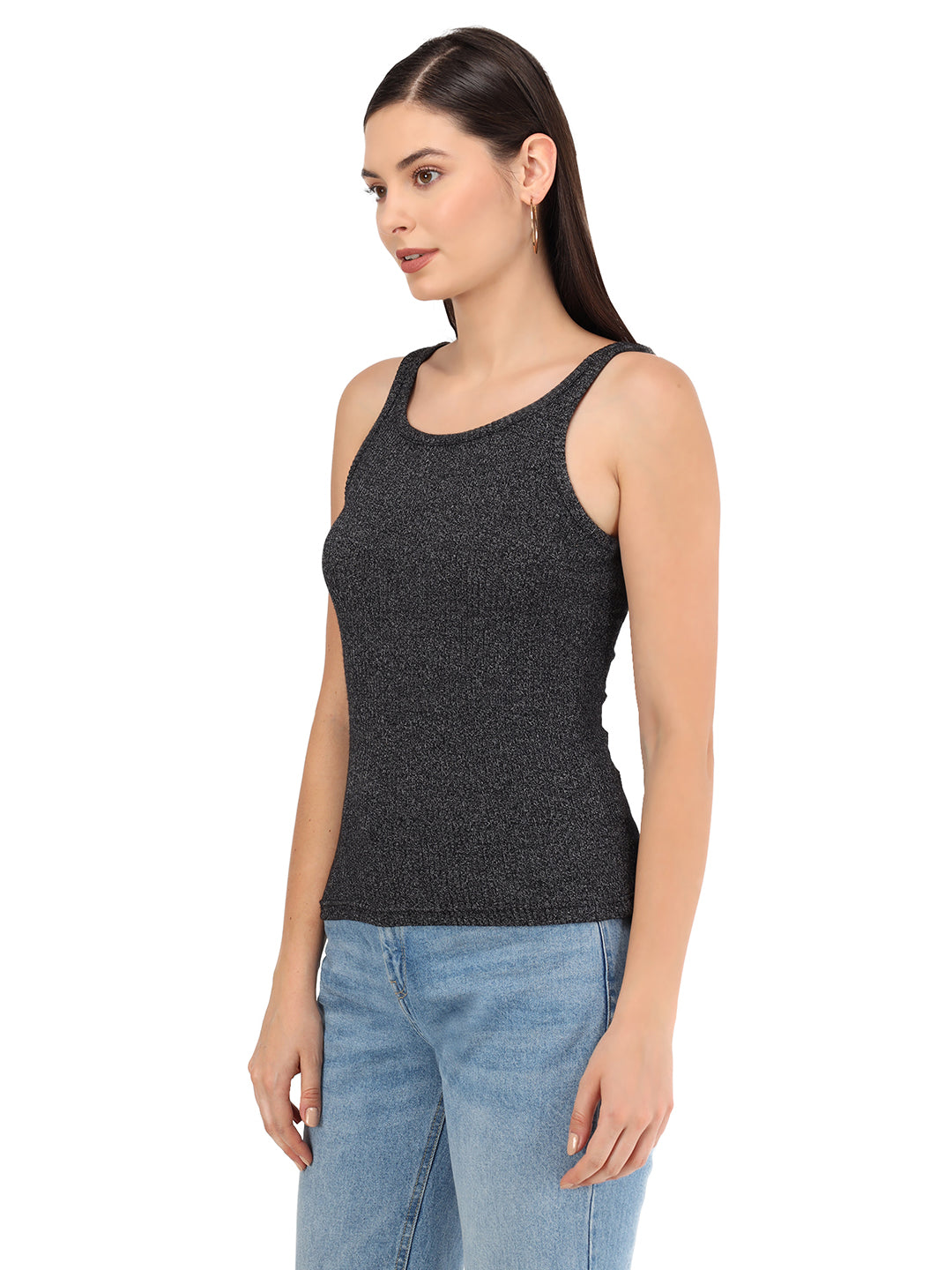 Beatnik Black Cami  Womens Top
