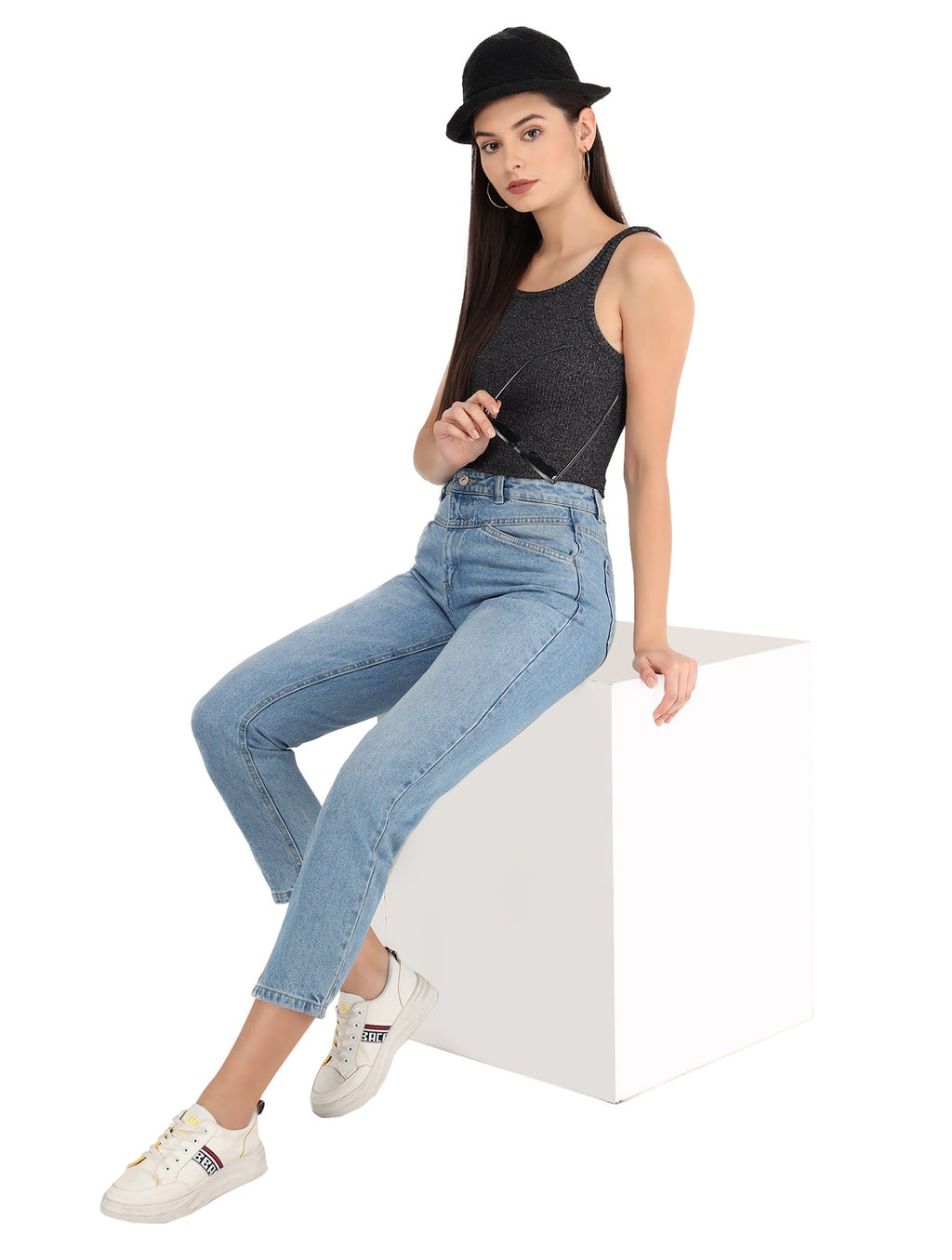 Beatnik Black Cami  Womens Top Beatnik India