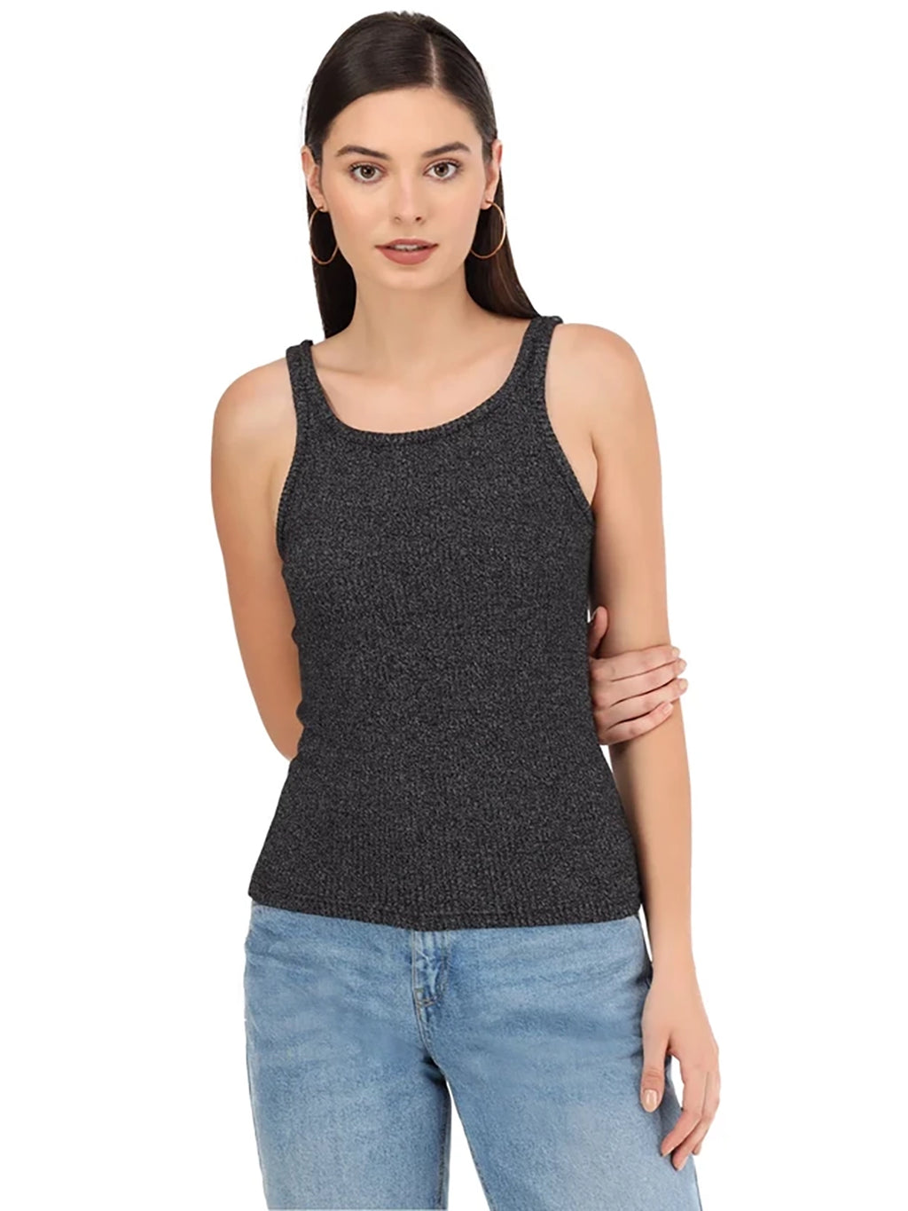 Beatnik Black Cami  Womens Top