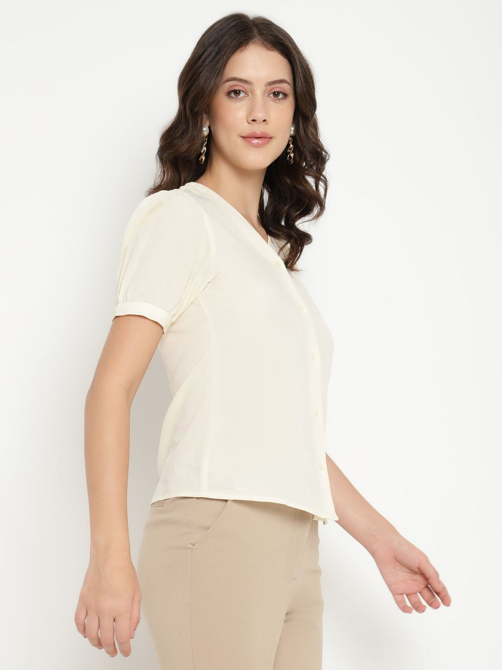 Beatnik Off White Shirt Style Top Beatnik