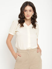 Beatnik Off White Shirt Style Top Beatnik