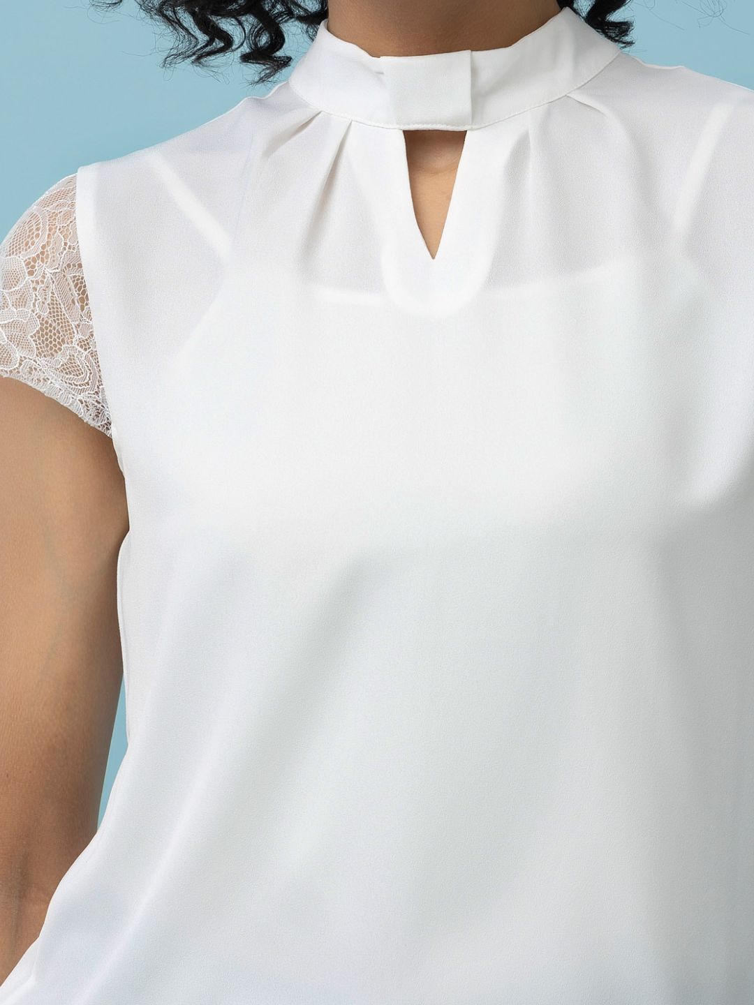 Beatnik Peasant White Regular Top Beatnik