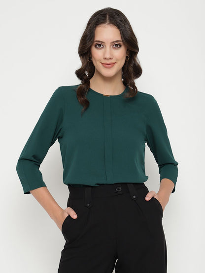 Beatnik Dark Green Empire Top Beatnik
