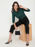 Beatnik Dark Green Empire Top Beatnik