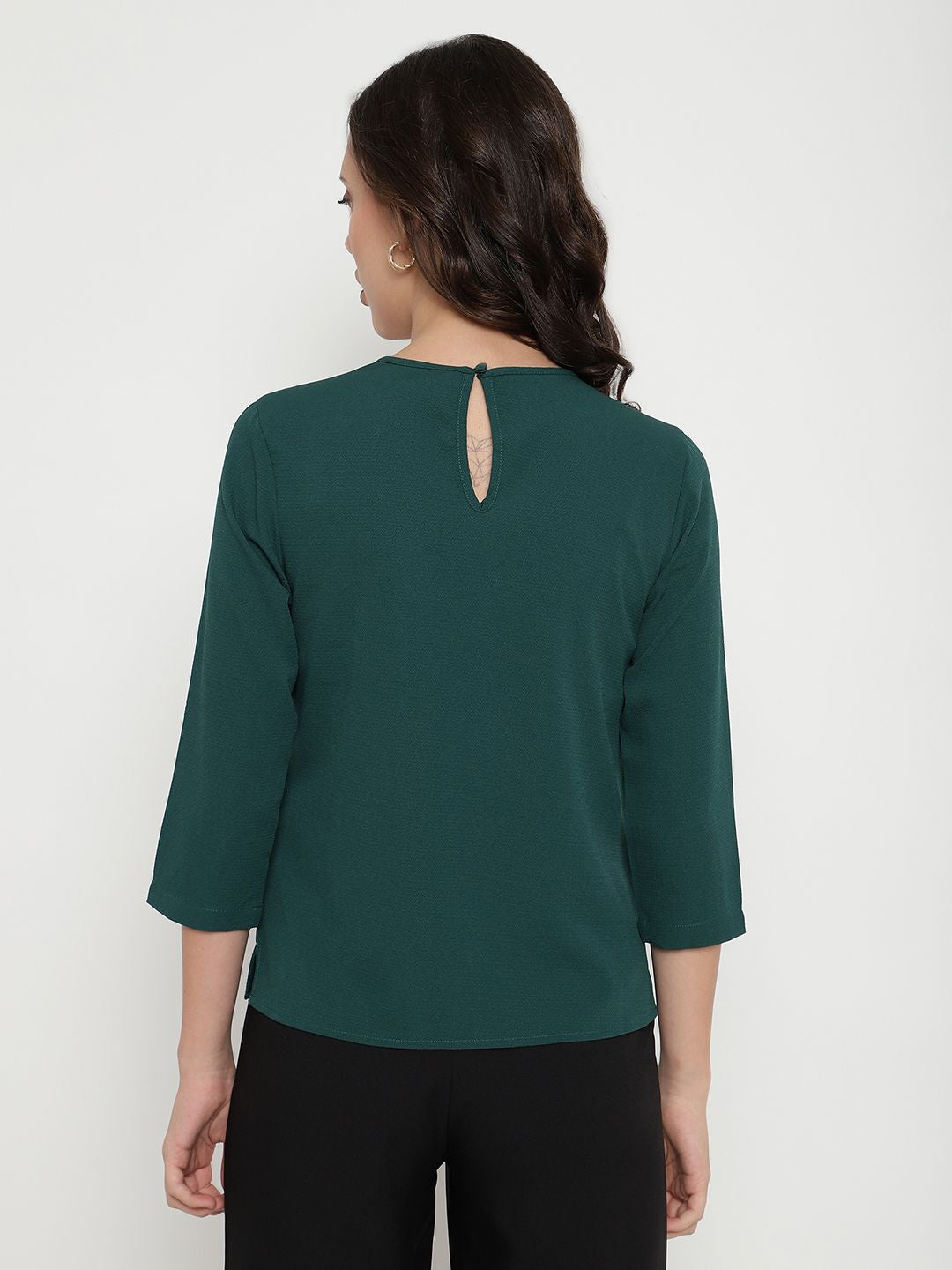 Beatnik Dark Green Empire Top Beatnik