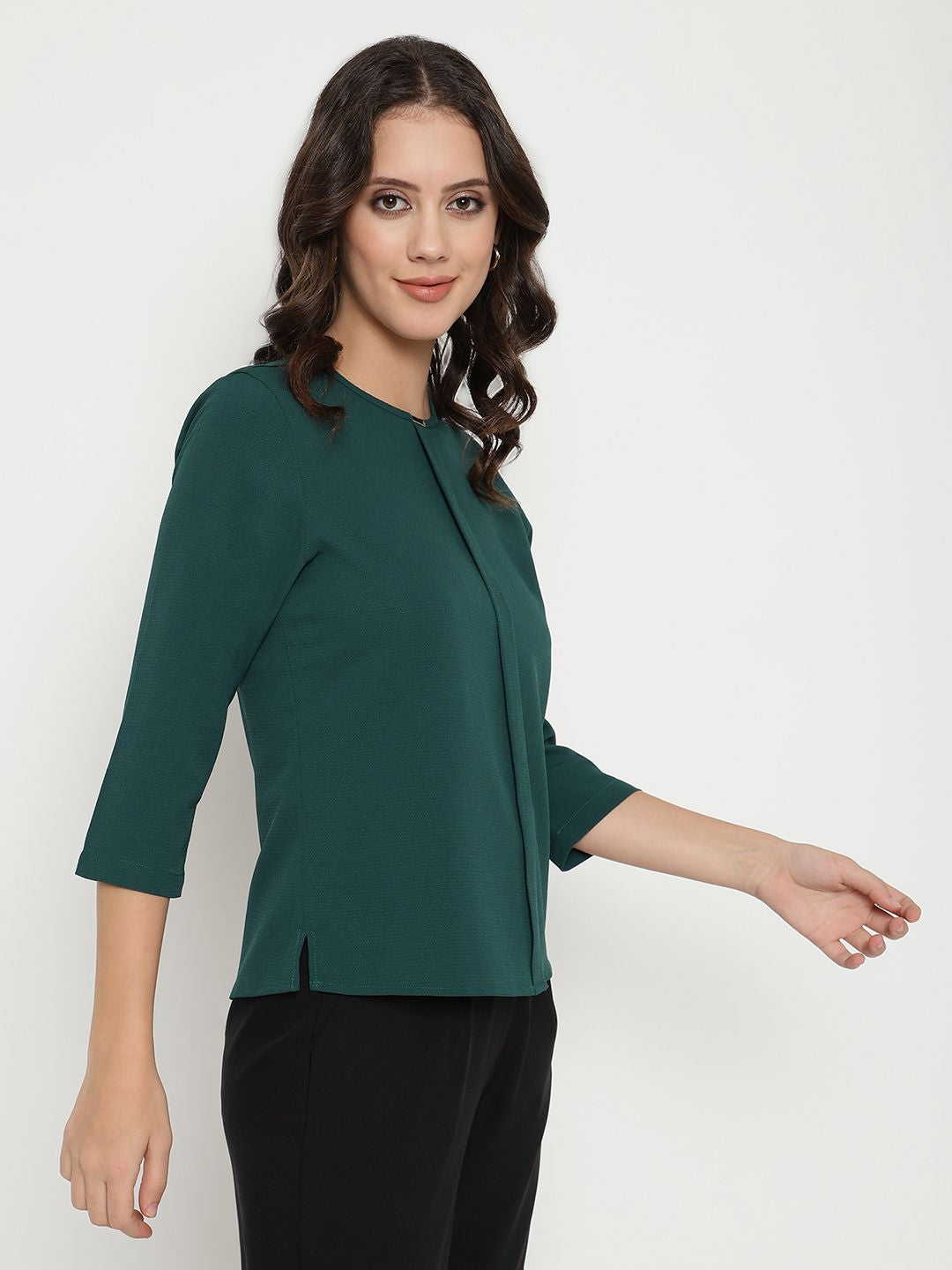 Beatnik Dark Green Empire Top Beatnik