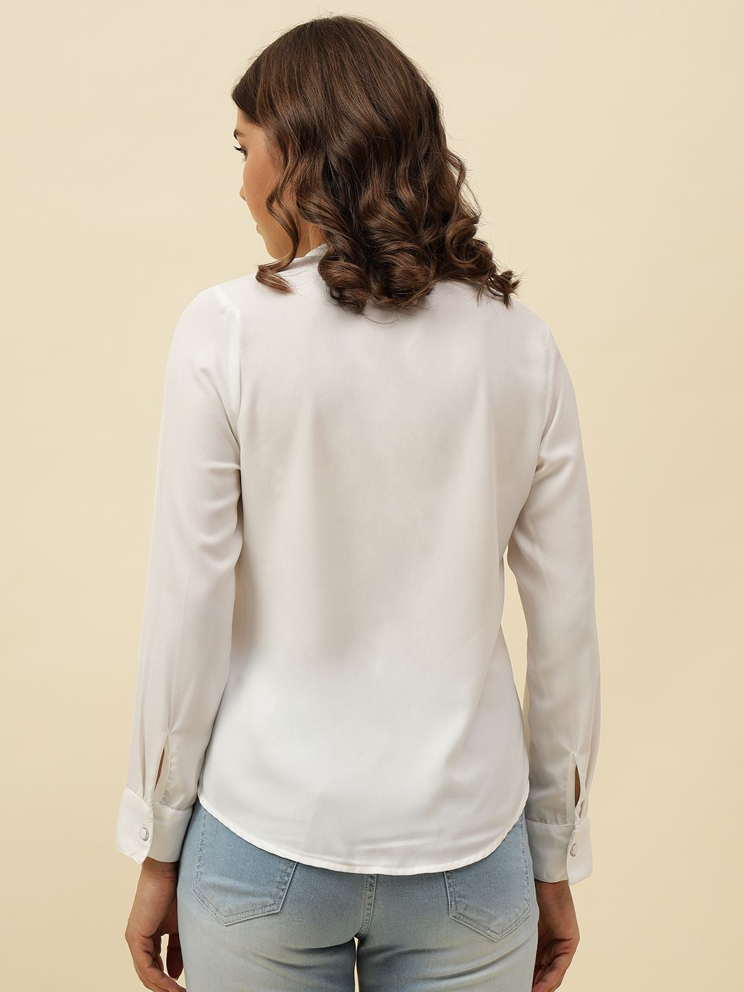 Off White Empire  V-neck Top Beatnik