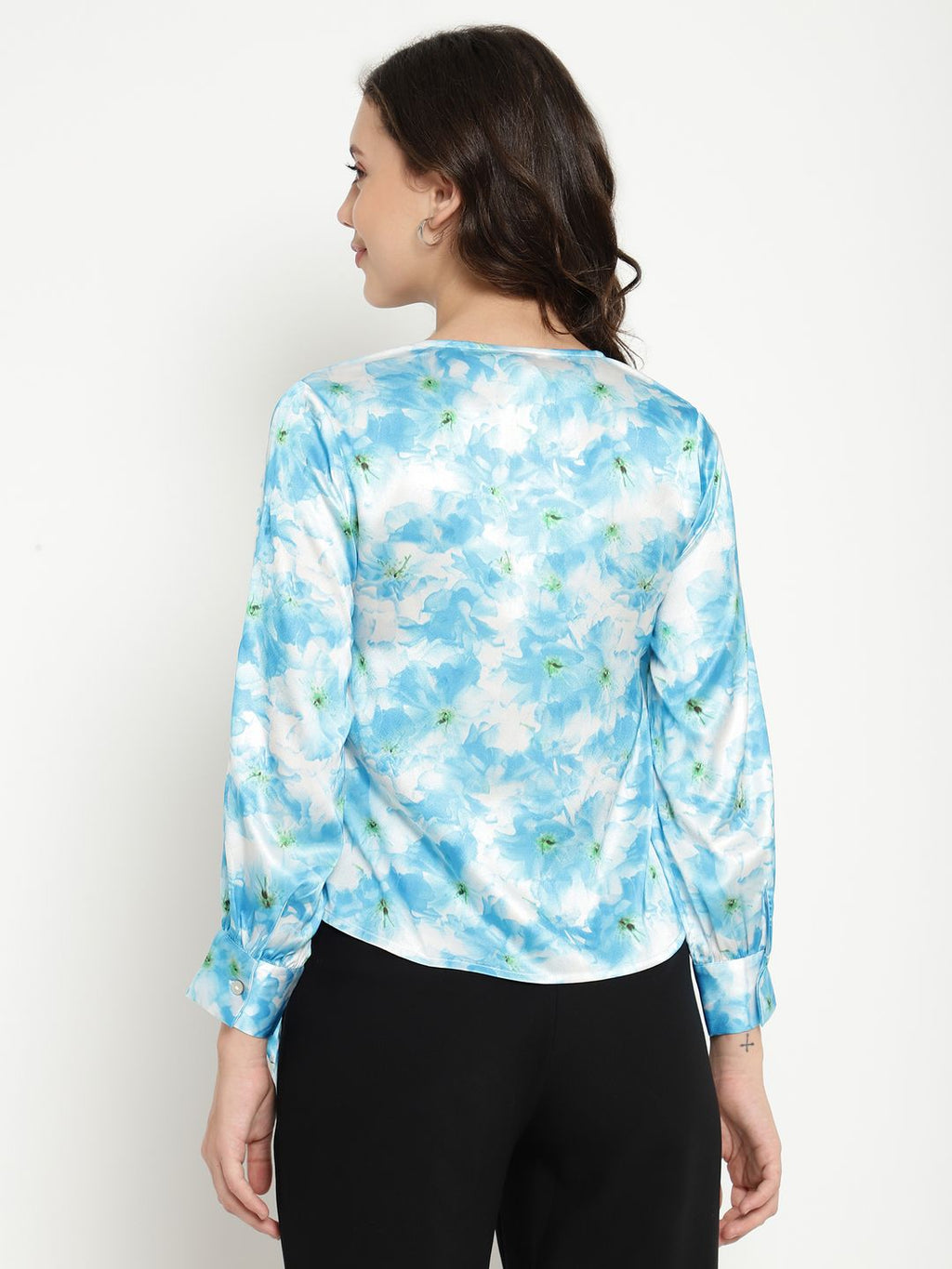 Beatnik Sky Blue Wrap Top Beatnik
