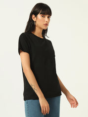 Beatnik Black Embossed T-shirt