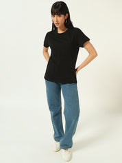 Beatnik Black Embossed T-shirt