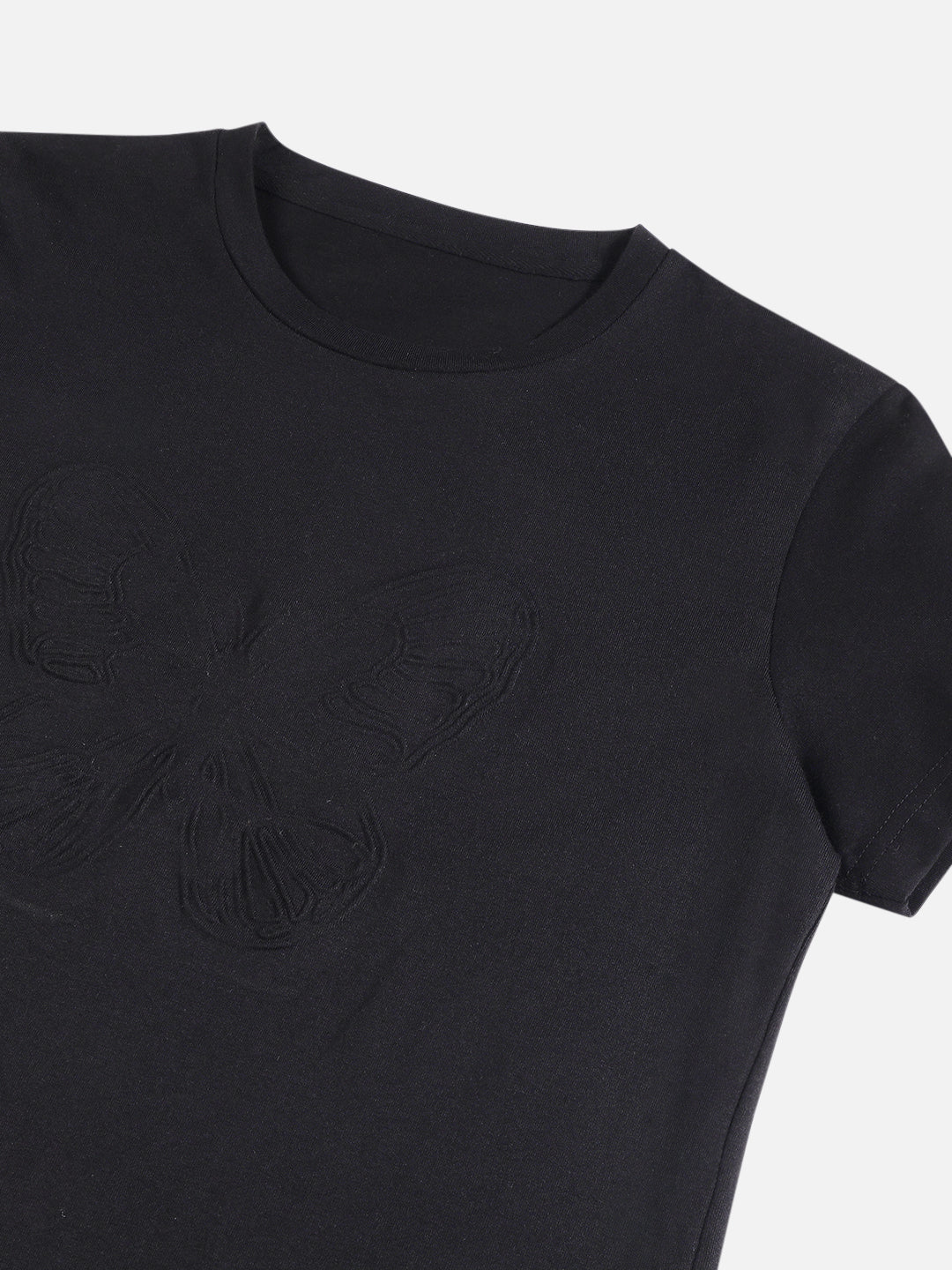 Beatnik Black Embossed T-shirt