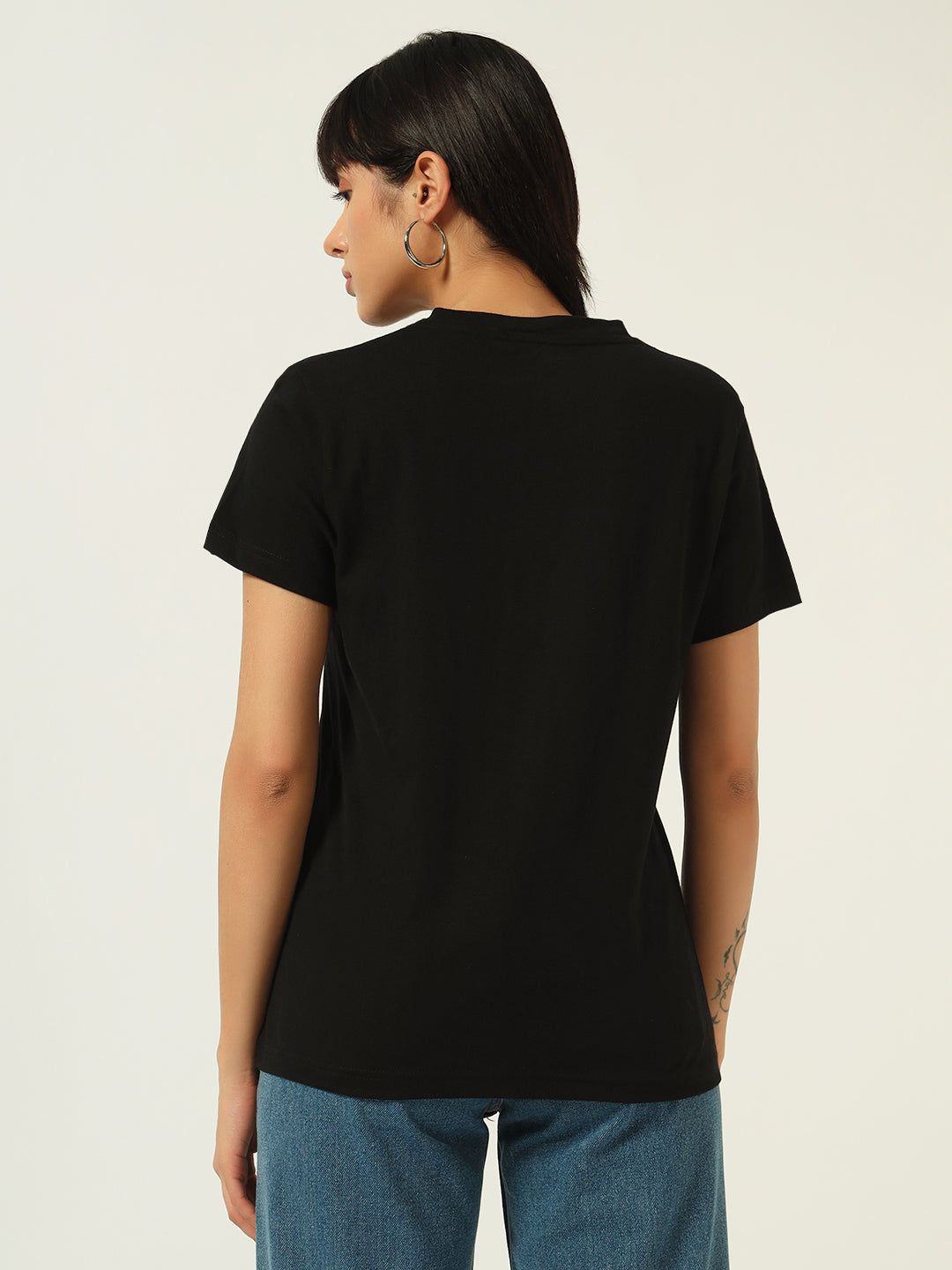 Beatnik Black Embossed T-shirt