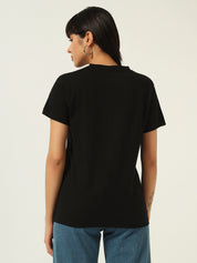 Beatnik Black Embossed T-shirt