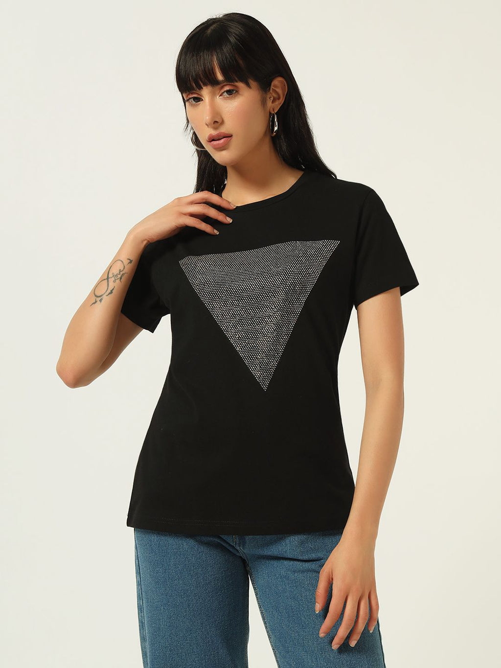 Beatnik Black Sequence T-shirt