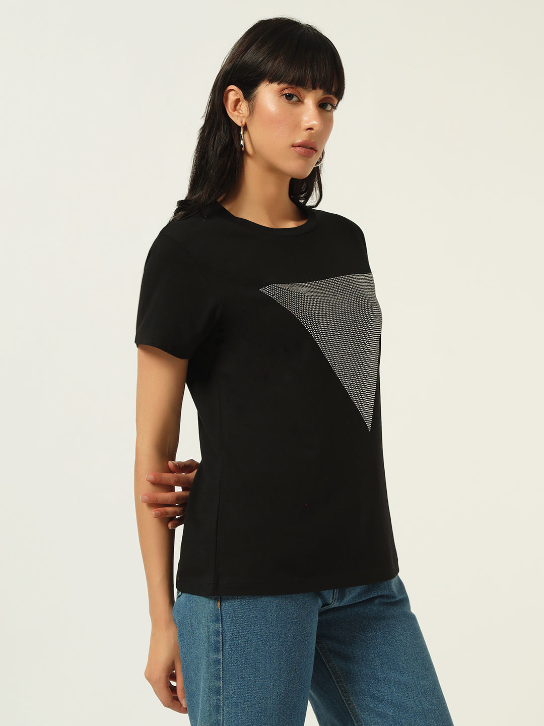 Beatnik Black Sequence T-shirt