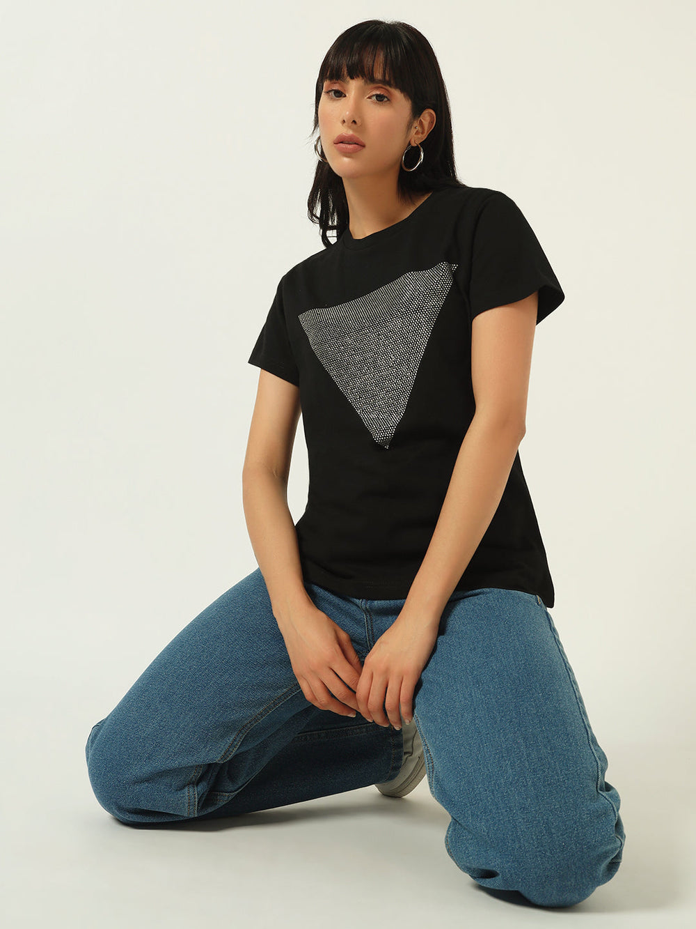 Beatnik Black Sequence T-shirt