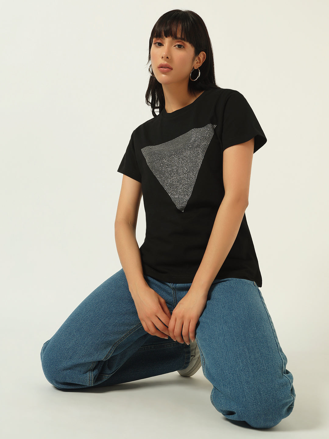 Beatnik Black Sequence T-shirt