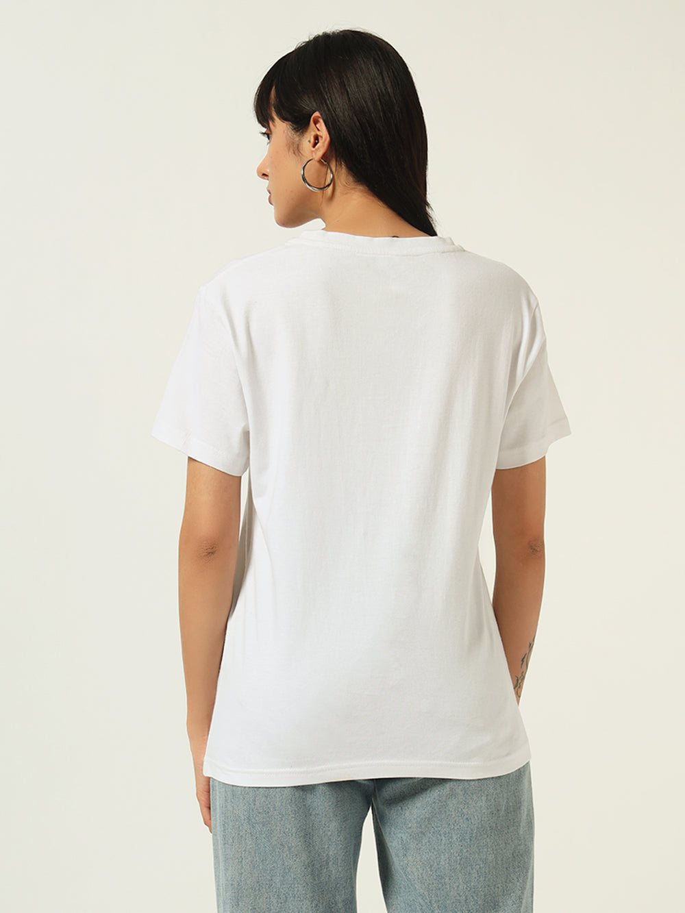 Beatnik White Sequence T-shirt