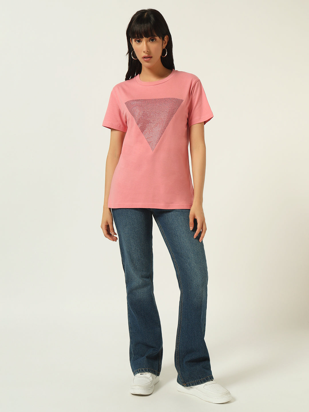 Beatnik Pink Sequence T-shirt