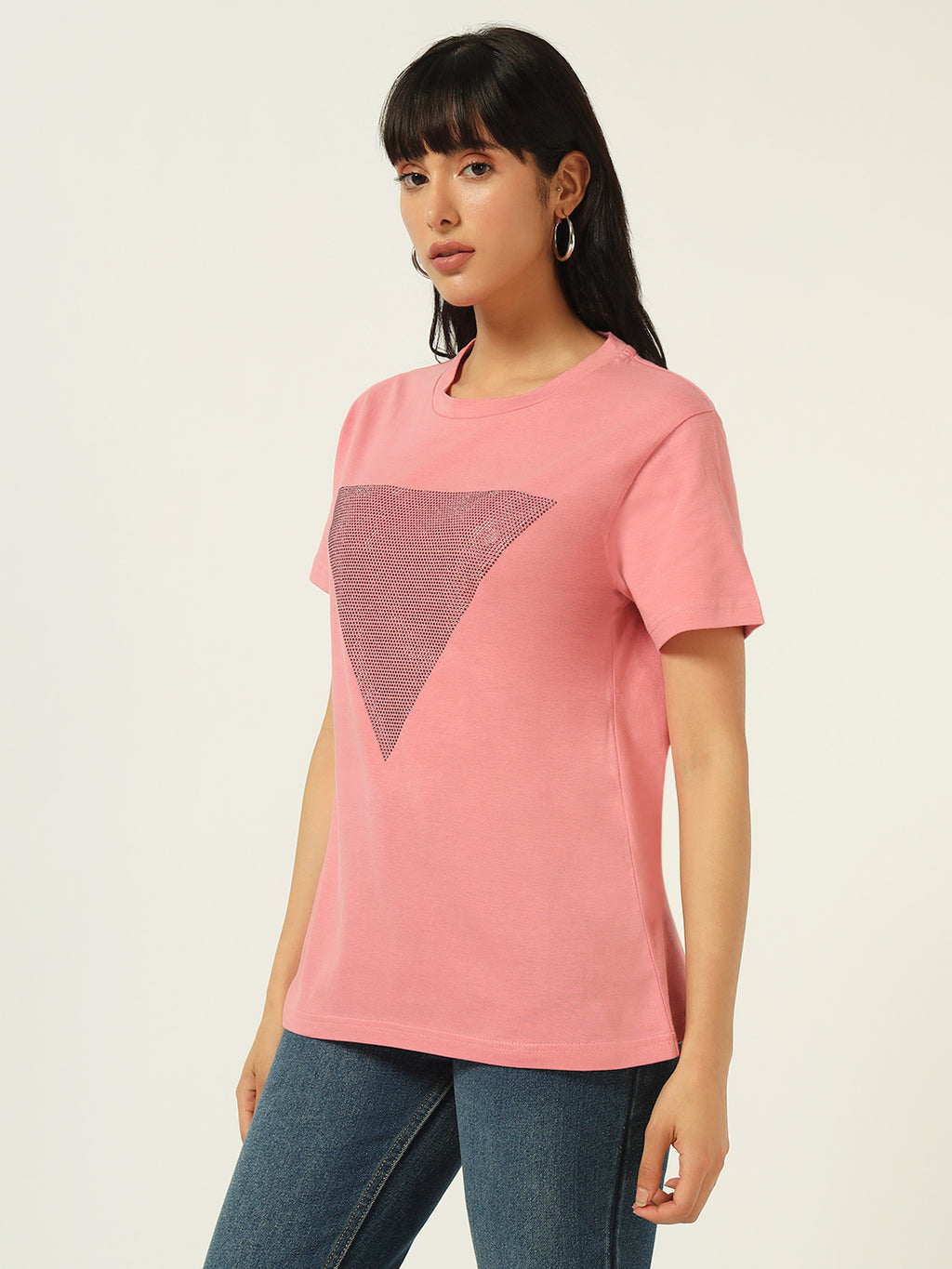 Beatnik Pink Sequence T-shirt