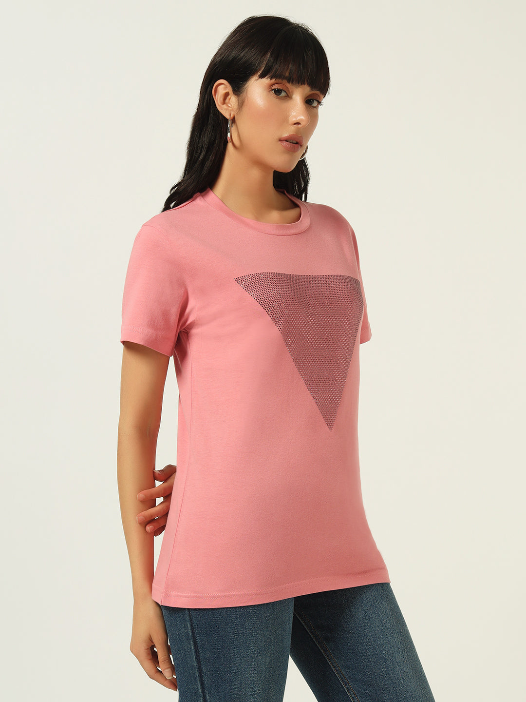 Beatnik Pink Sequence T-shirt