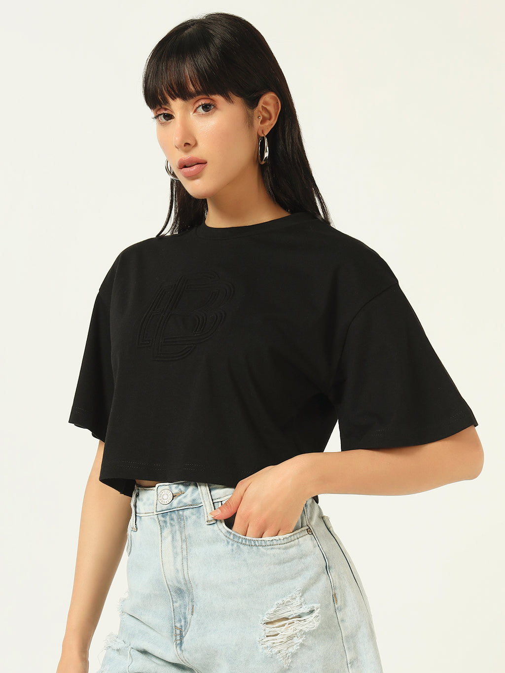 Beatnik Embossed Black T-shirt