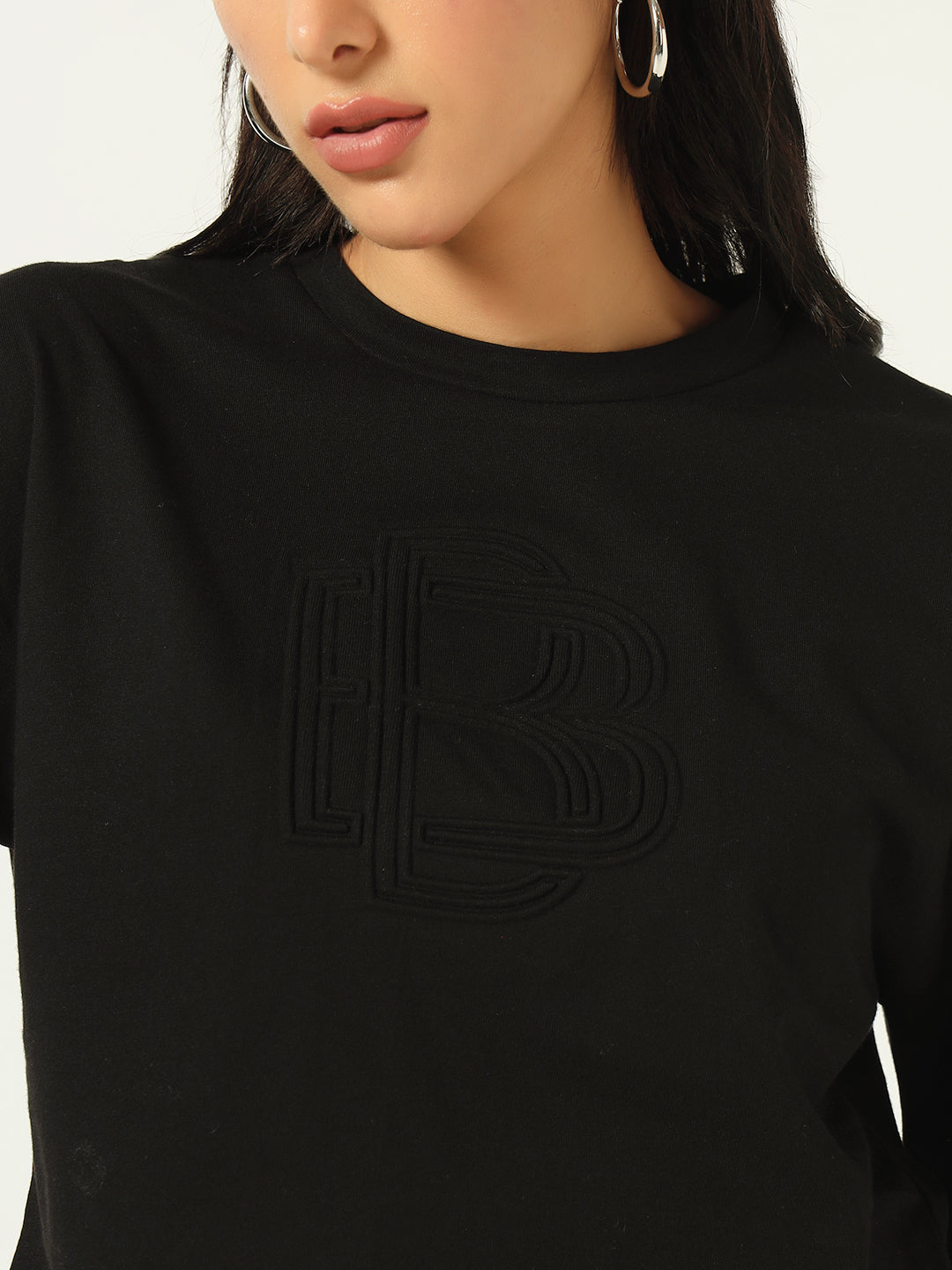 Beatnik Embossed Black T-shirt