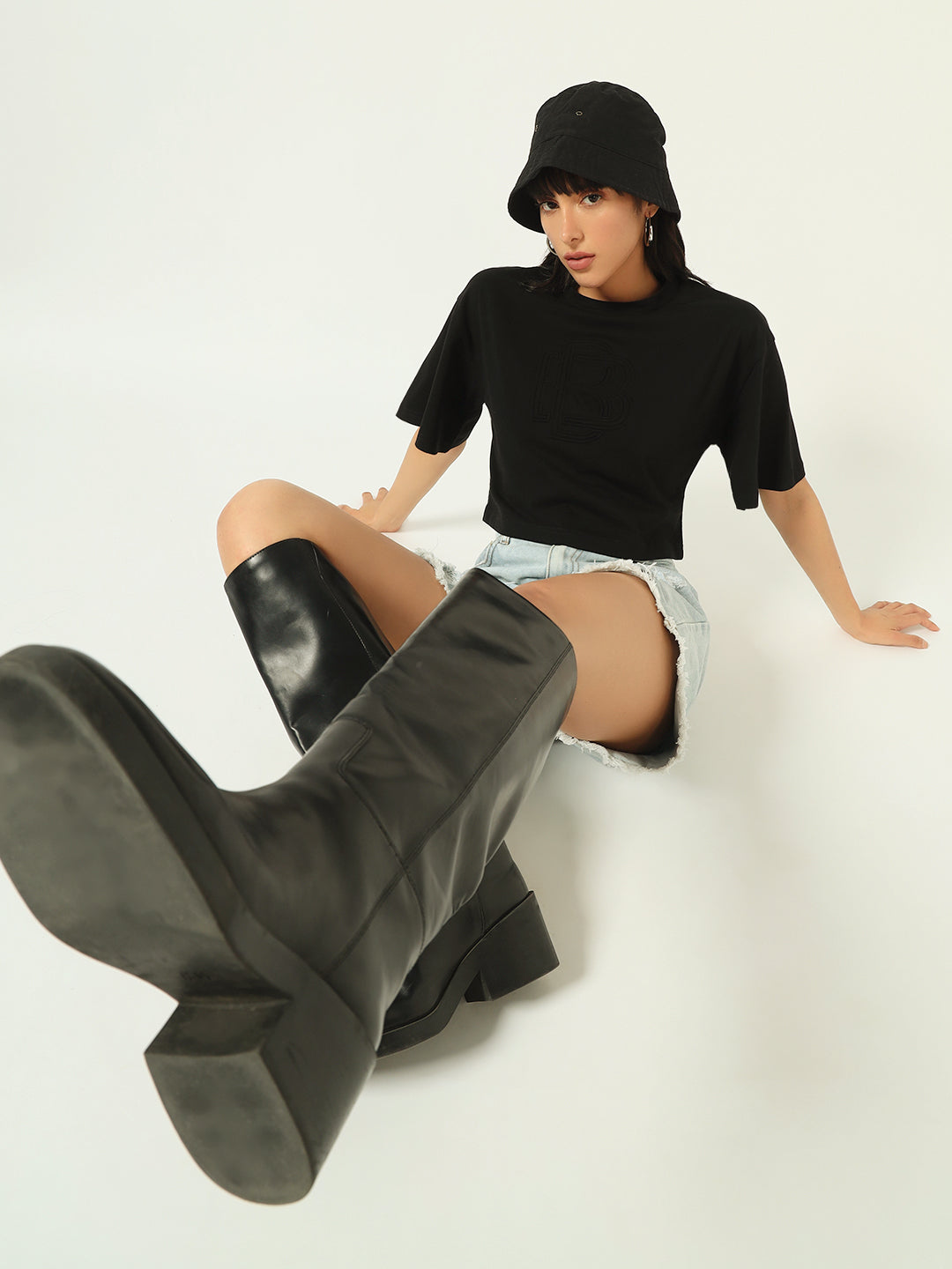 Beatnik Embossed Black T-shirt