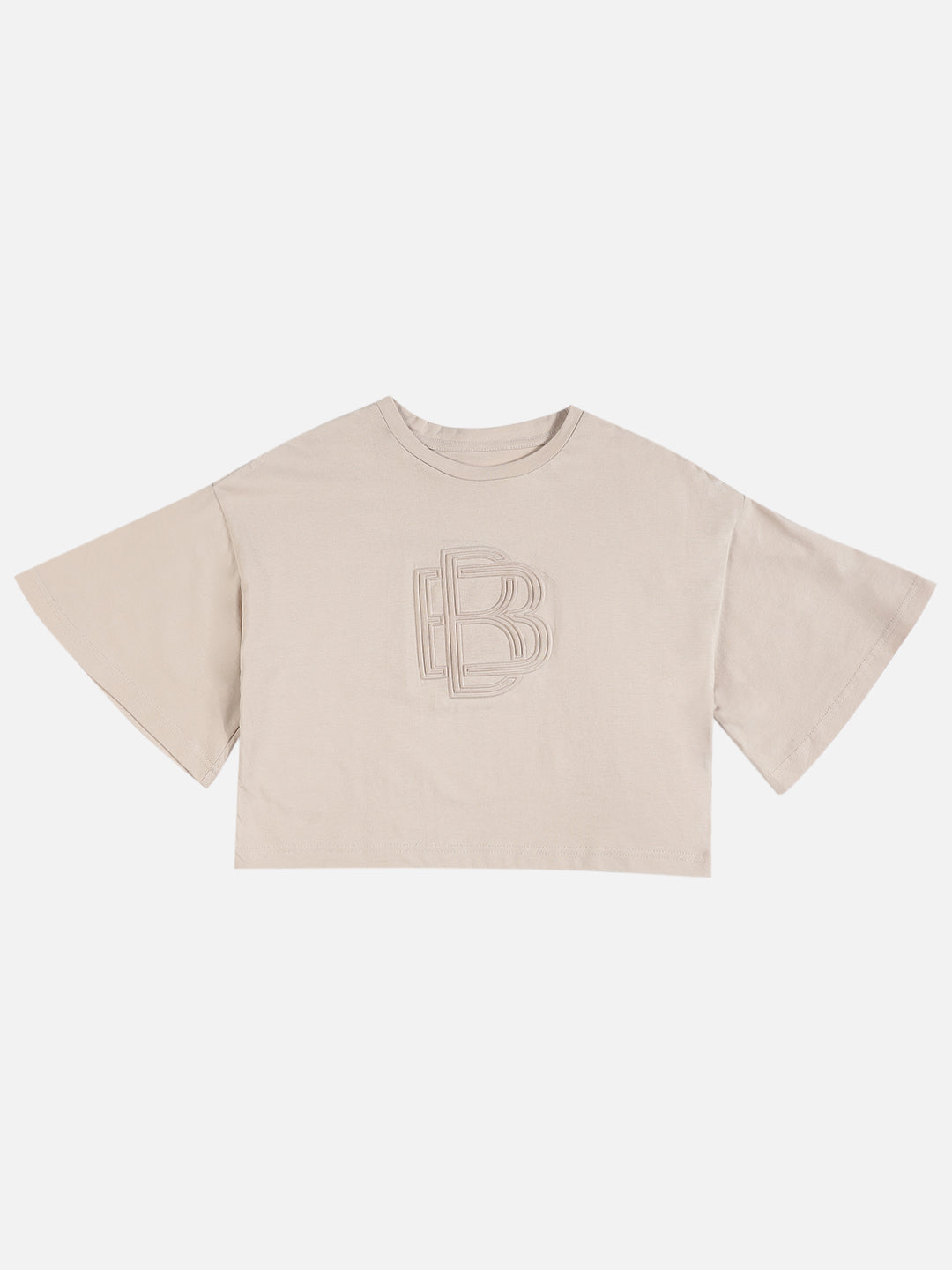 Beatnik Beige Embossed T-shirt