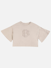 Beatnik Beige Embossed T-shirt