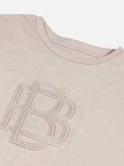 Beatnik Beige Embossed T-shirt