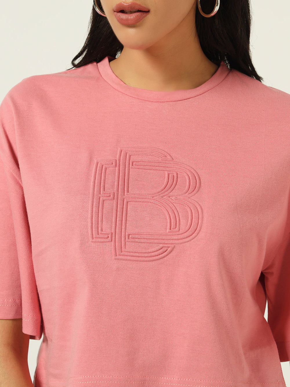 Beatnik Embossed Pink T-shirt