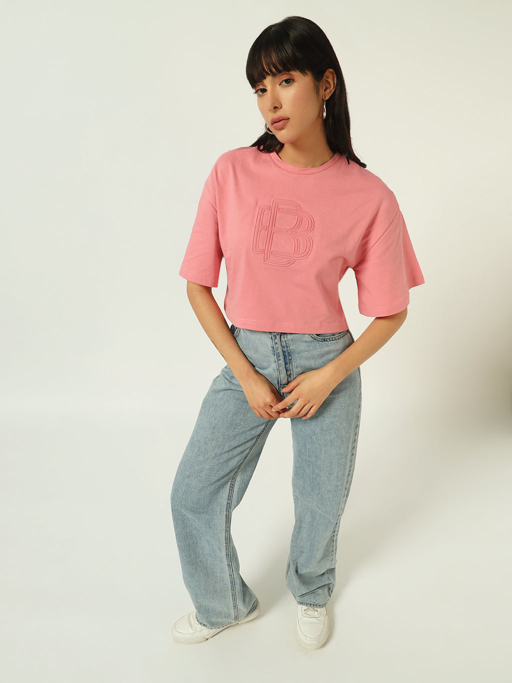 Beatnik Embossed Pink T-shirt