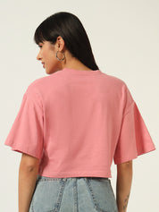 Beatnik Embossed Pink T-shirt
