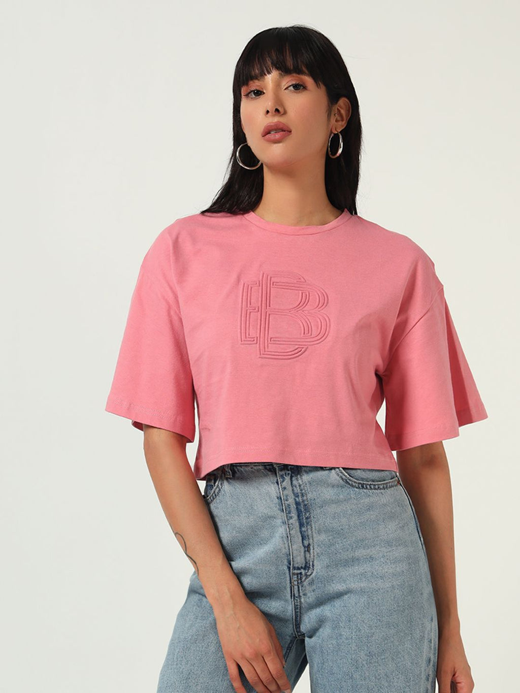 Beatnik Embossed Pink T-shirt