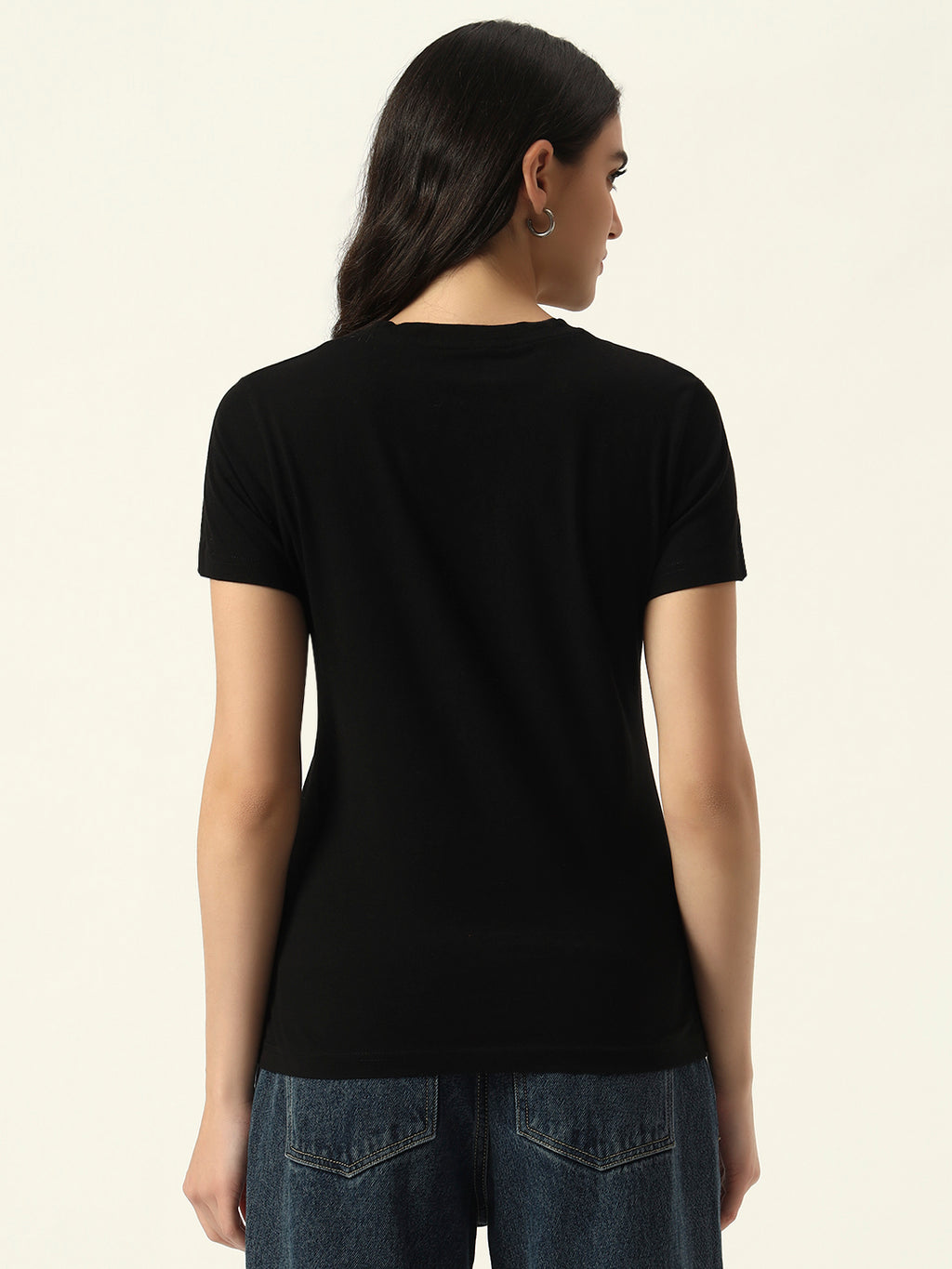 Beatnik Black Screen Print T-shirt