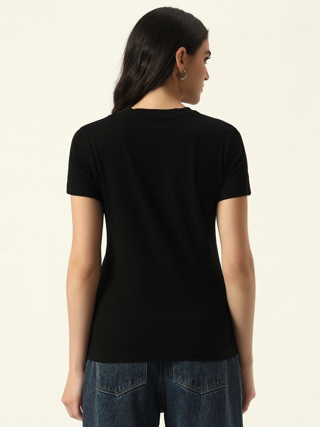 Beatnik Black Screen Print T-shirt