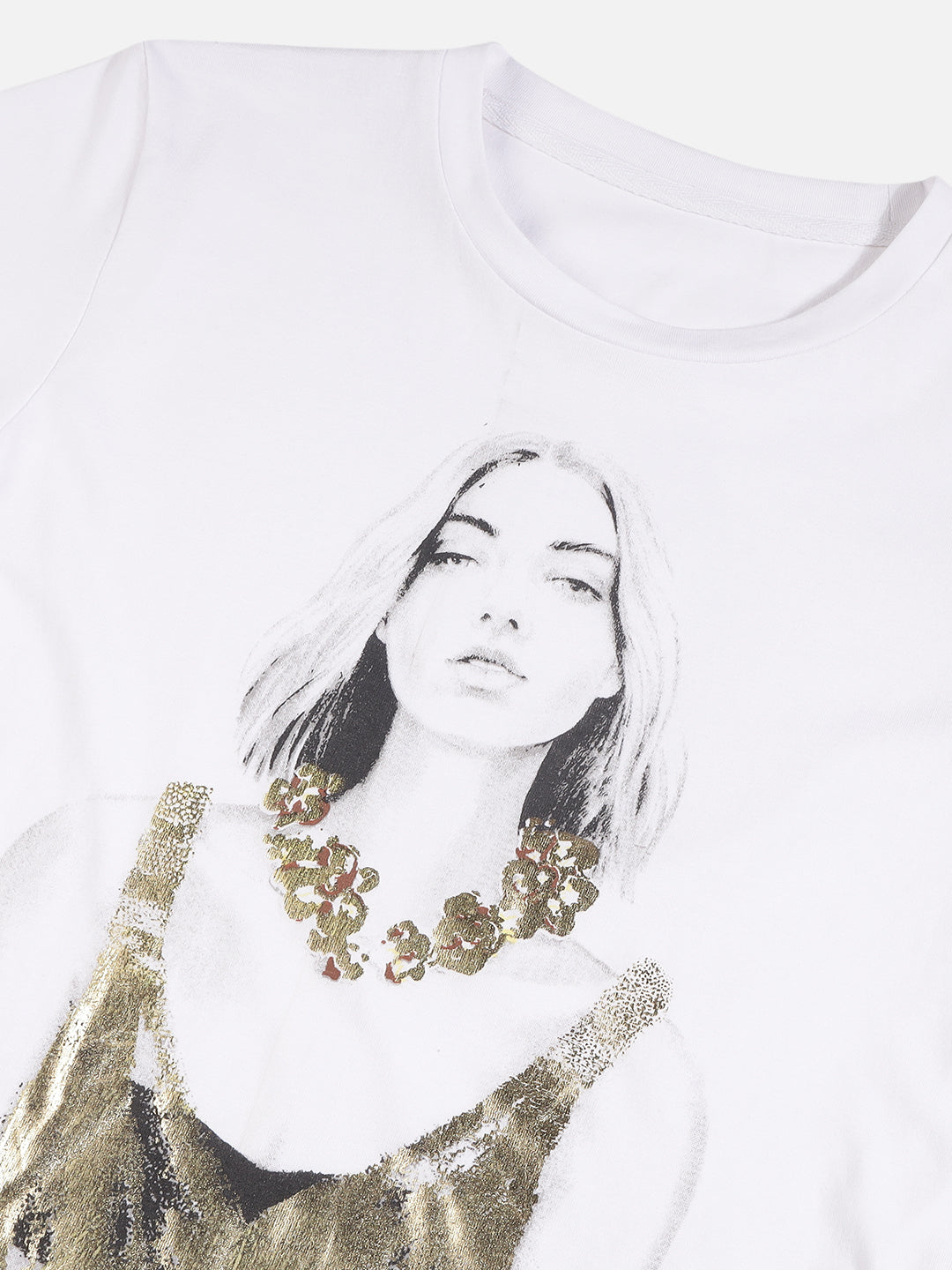 Beatnik White Screen Print T-shirt