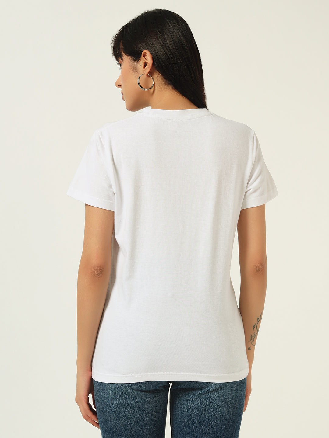 Beatnik White Screen Print T-shirt