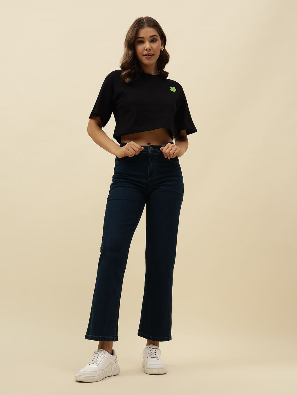 Typography Short Sleeve Black T-Shirt Beatnik