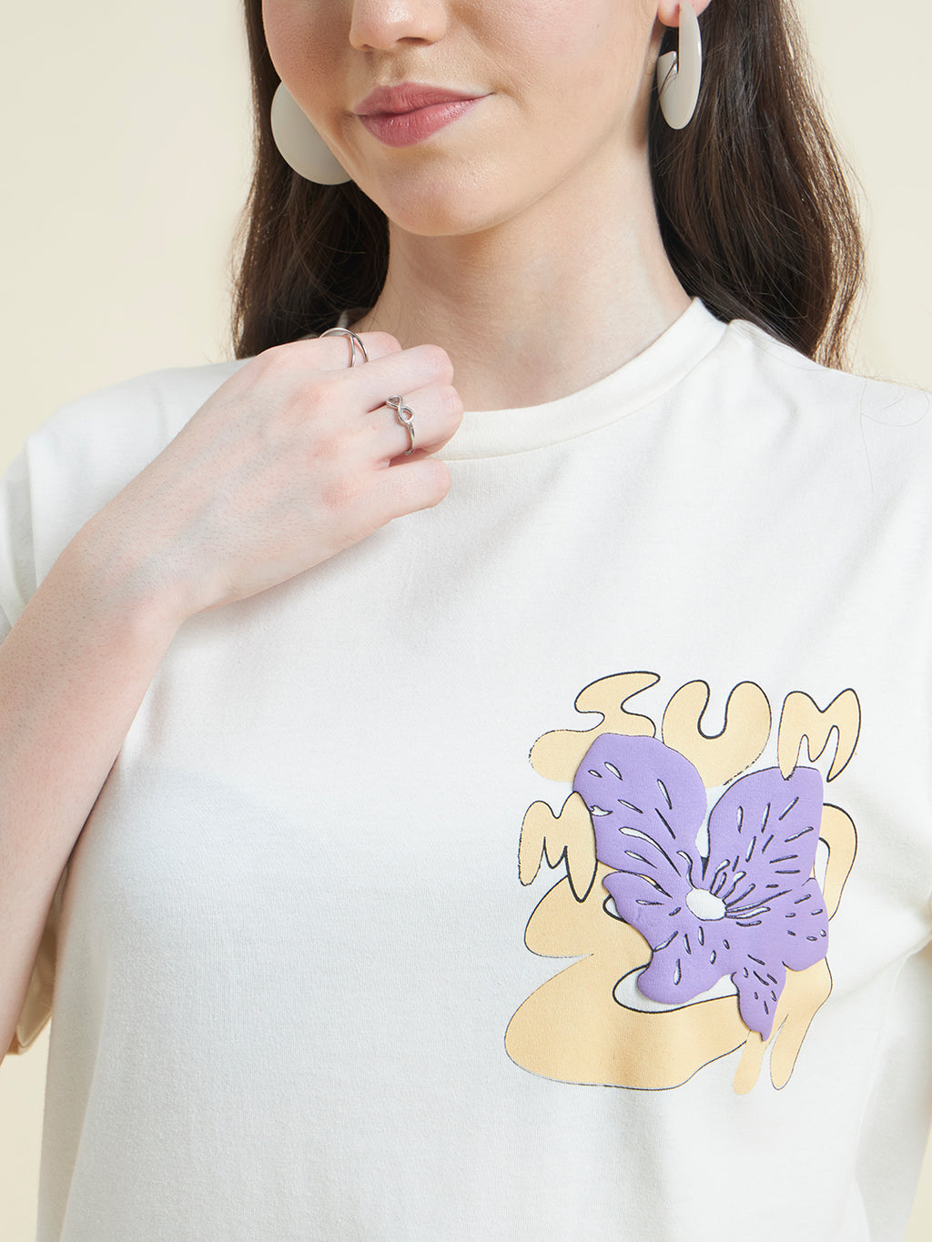 Women Vibrant Color Printed T-shirt