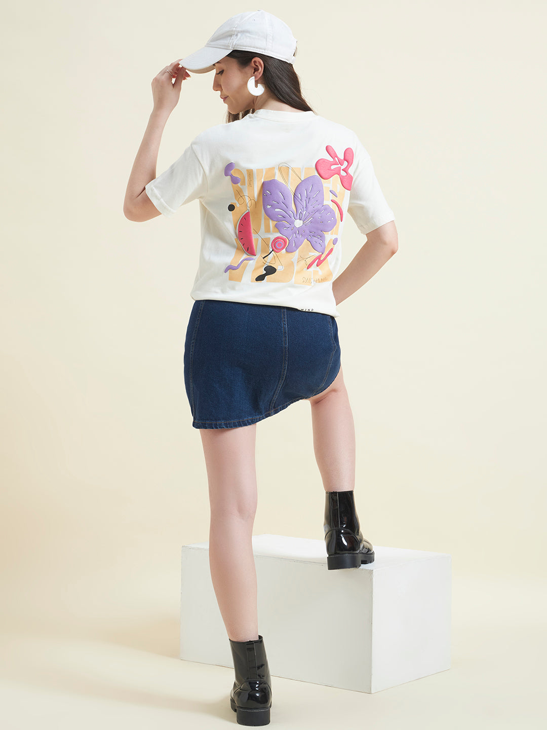 Women Vibrant Color Printed T-shirt